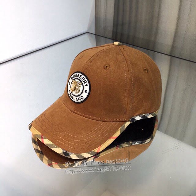 Burberry新品男士帽子 巴寶莉刺繡2021早春棒球帽鴨舌帽  mm1259